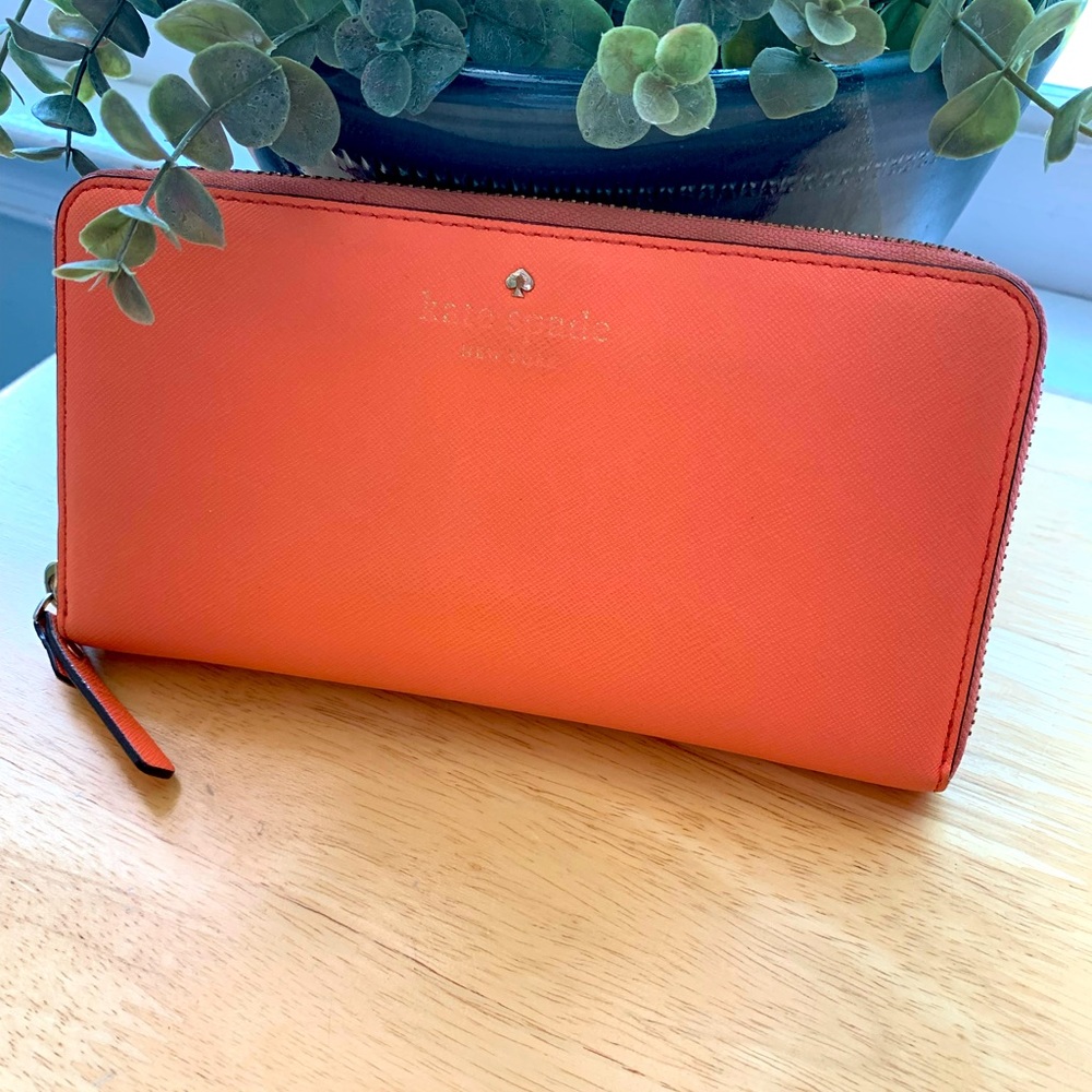 Coral Kate Spade wallet